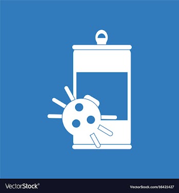 Icon canned and spider vector image