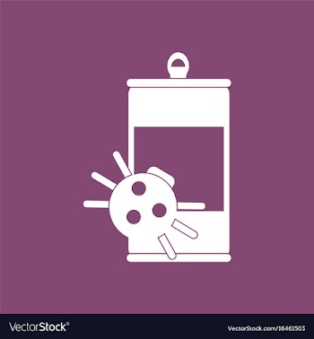 Icon canned and spider vector image