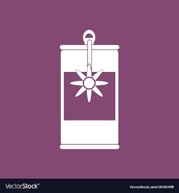 Icon canned food can opener vector image