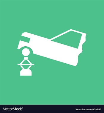 Icon car and crane vector image