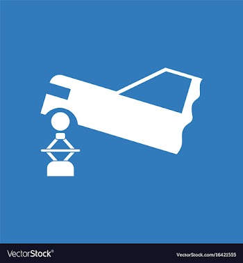 Icon car and crane vector image