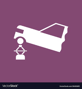 Icon car and crane vector image