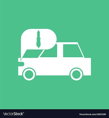 Icon car and detail vector image