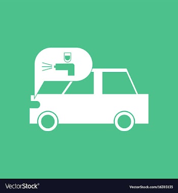 Icon car and sound signal vector image