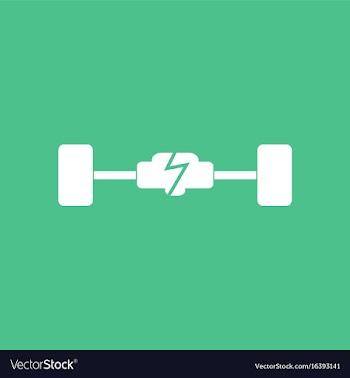 Icon car chassis vector image