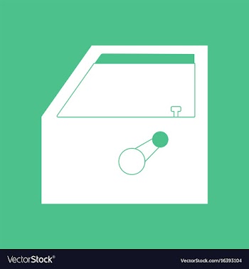 Icon car door vector image