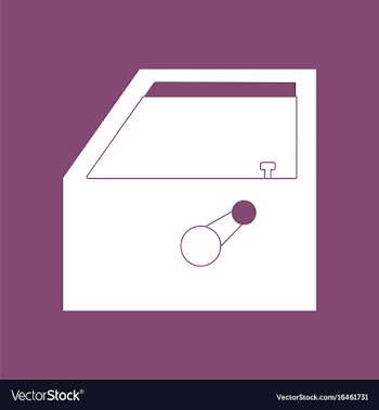 Icon car door vector image