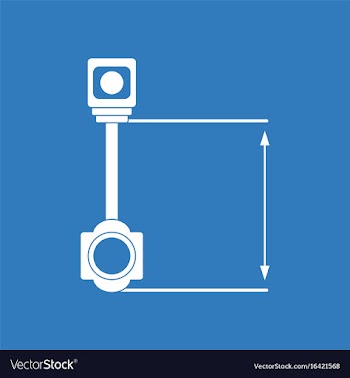 Icon car piston and arrows vector image