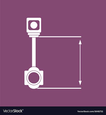 Icon car piston and arrows vector image