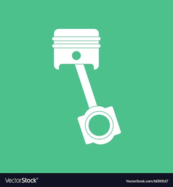 Icon car piston movement vector image