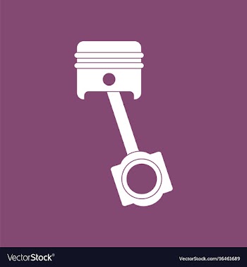 Icon car piston movement vector image