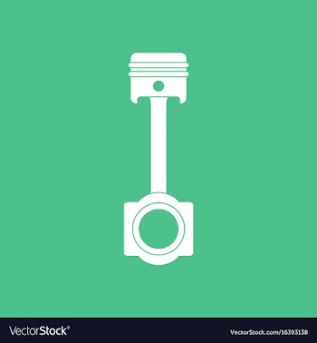 Icon car piston vector image