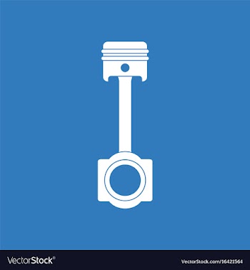 Icon car piston vector image