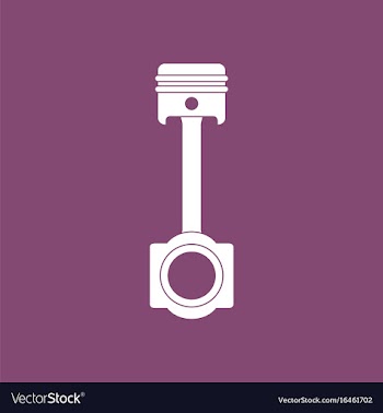 Icon car piston vector image