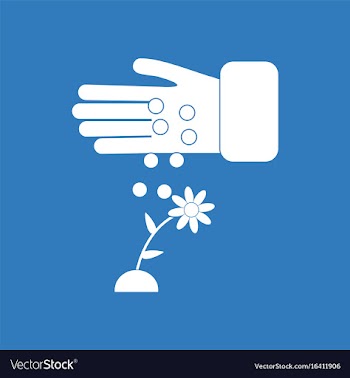 Icon care for flower vector image