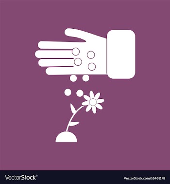 Icon care for flower vector image