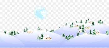 Icon - Cartoon snow background 