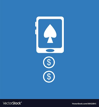 Icon casino online vector image