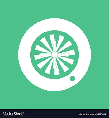 Icon casino roulette wheel vector image
