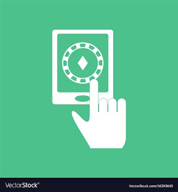Icon casino roulette wheel vector image