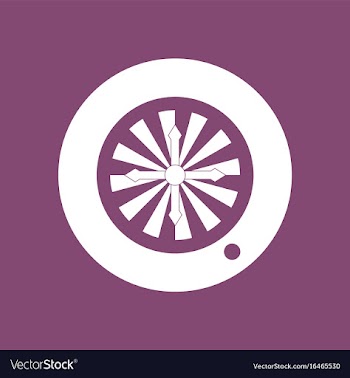 Icon casino roulette wheel vector image