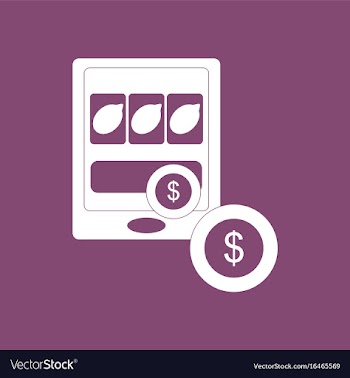 Icon casino slotmachine and money vector image
