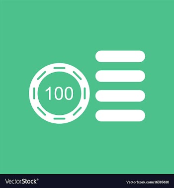 Icon casino stuff chip vector image