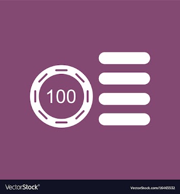 Icon casino stuff chip vector image