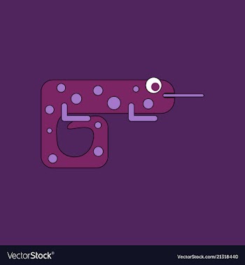 Icon chameleon flat symbol chameleon chameleon vector image