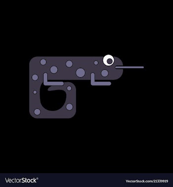 Icon chameleon flat symbol chameleon chameleon vector image