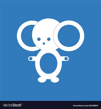Icon cheburashka russian cartoon character vector image