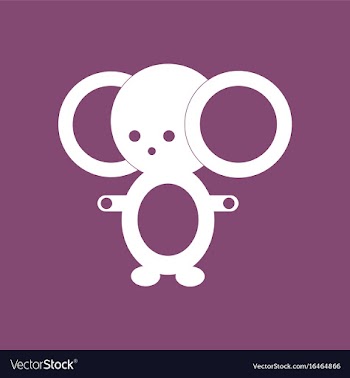 Icon cheburashka russian cartoon character vector image