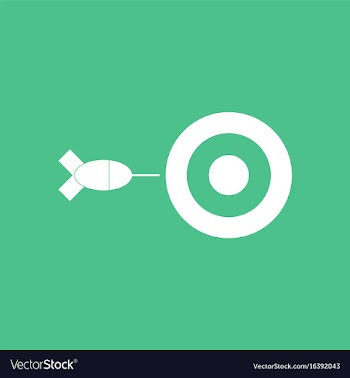 Icon children darts silhouette vector image