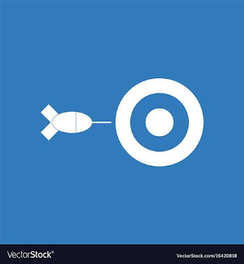 Icon children darts silhouette vector image