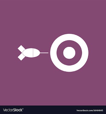 Icon children darts silhouette vector image