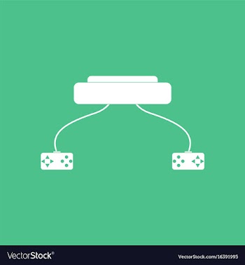 Icon children game console vector image