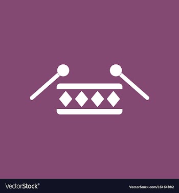 Icon children musical instrument drum vector image