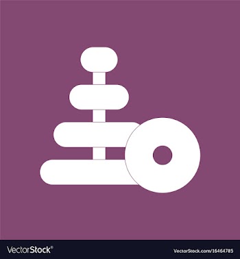 Icon children ring toy vector image