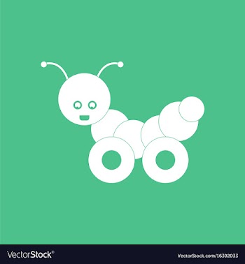 Icon children toy caterpillar vector image