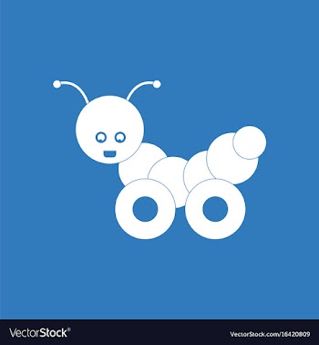 Icon children toy caterpillar vector image