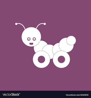 Icon children toy caterpillar vector image
