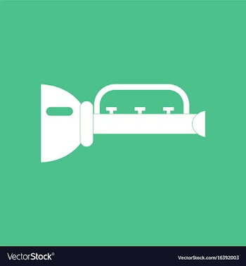 Icon children trumpet vector image