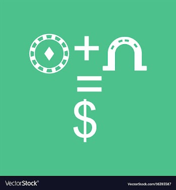 Icon chip horseshoe dollar symbol vector image
