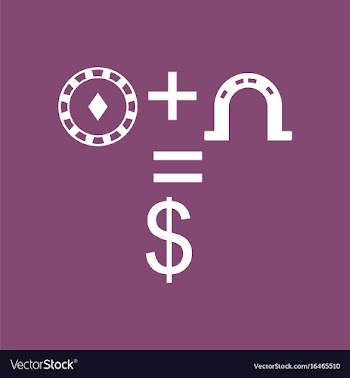 Icon chip horseshoe dollar symbol vector image