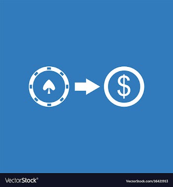 Icon chips equal money vector image