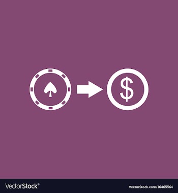 Icon chips equal money vector image