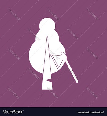 Icon chopping wood vector image