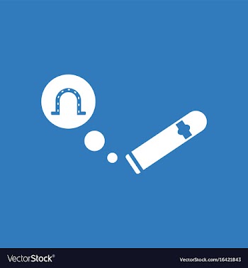 Icon cigar and horseshoe vector image