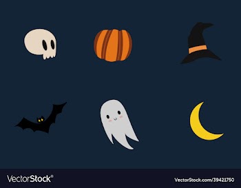 icon collection for spooky halloween events