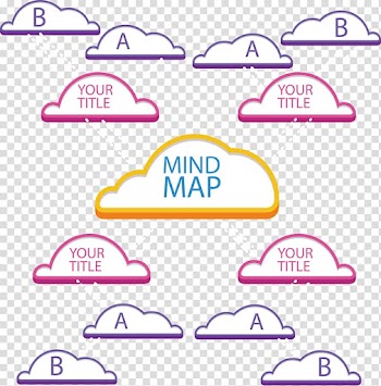 Icon, Color cloud brain map transparent background PNG clipart